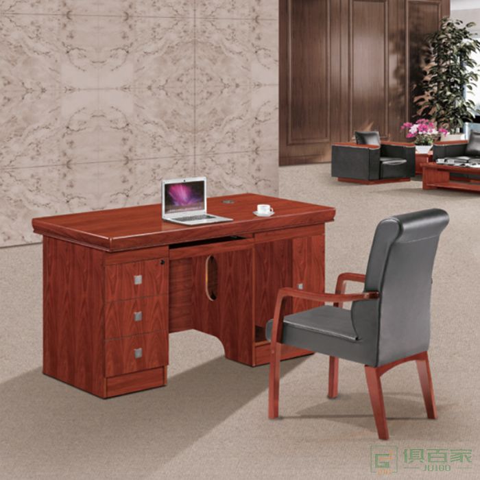 汉威思现代办公桌中式办公电脑桌 油漆单人办公台职员办公桌