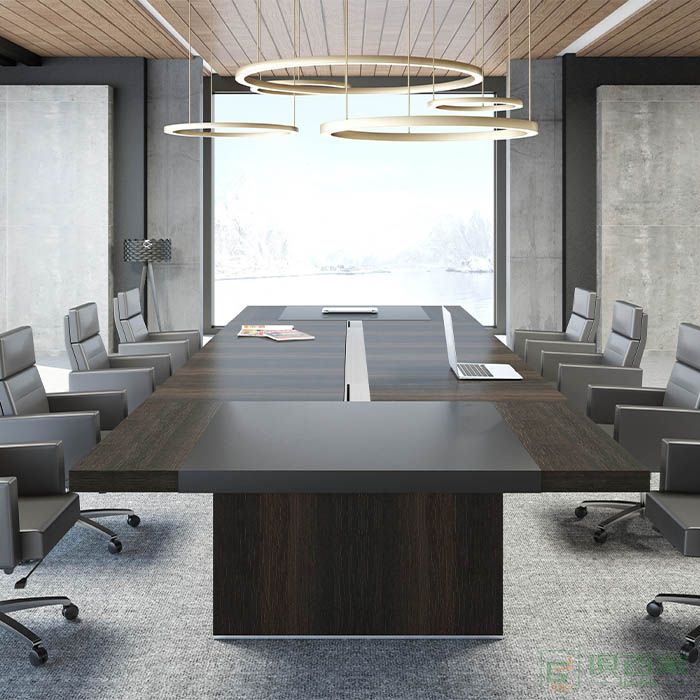 高卓家具博睿系列办公家具办公桌板式长方形大型会议桌长桌简约现代 洽谈桌
