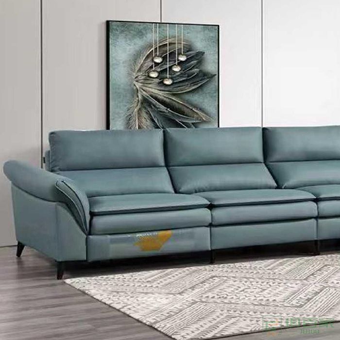 澳亿佳家具住宅沙发系列高回弹海绵意式极简轻奢功能转角沙发