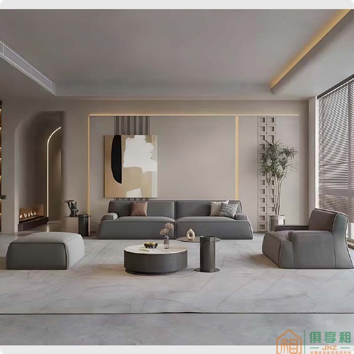 鹿仙森家具森现代意式极简沙发系列住宅沙发大马士革沙发