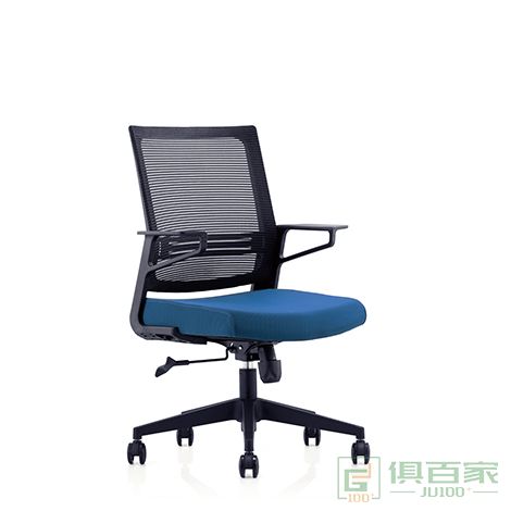 精一黑色尼龙加玻纤背架，腰靠可调节头枕和腰靠职员椅 办公椅