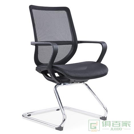 精一尼龙玻纤背架及椅座背后有ABS电镀装饰盖 职员椅 办公椅