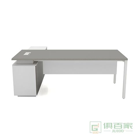 兆生家具N3-系列大班台简约现代经理桌带侧柜单人主管桌老板办公桌