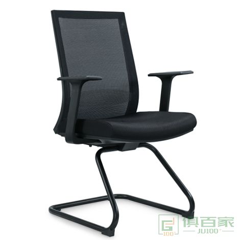 精一尼龙背架活动腰靠定型海绵职员椅 办公椅 会议椅
