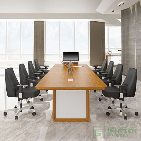 兆生saosen融系列板式大型会议桌长桌办公简约现代洽谈培 训接待室桌子家具