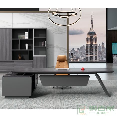 海沃氏总裁经理办公桌子办公室老板桌椅组合简约现代时尚单人大班台家具