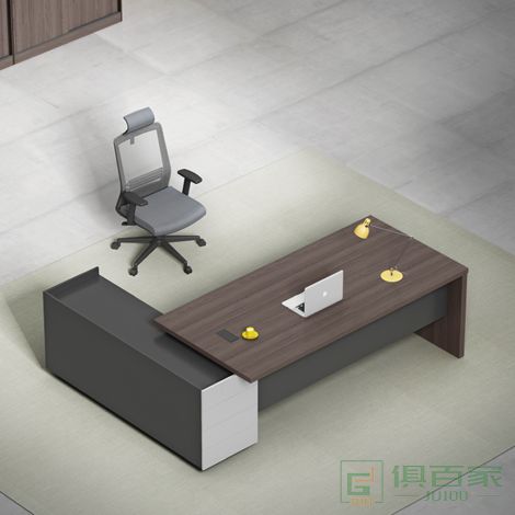 海沃氏总裁经理办公桌子办公室老板简约现代时尚单人大班台家具