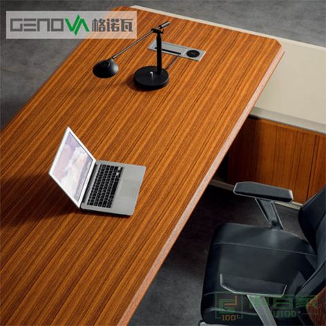 格诺瓦总裁经理办公桌子办公室老板简约现代时尚单人大班台家具