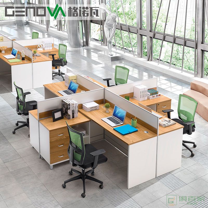 格诺瓦办公家具 组合屏风位简约现代工作位职员办公桌