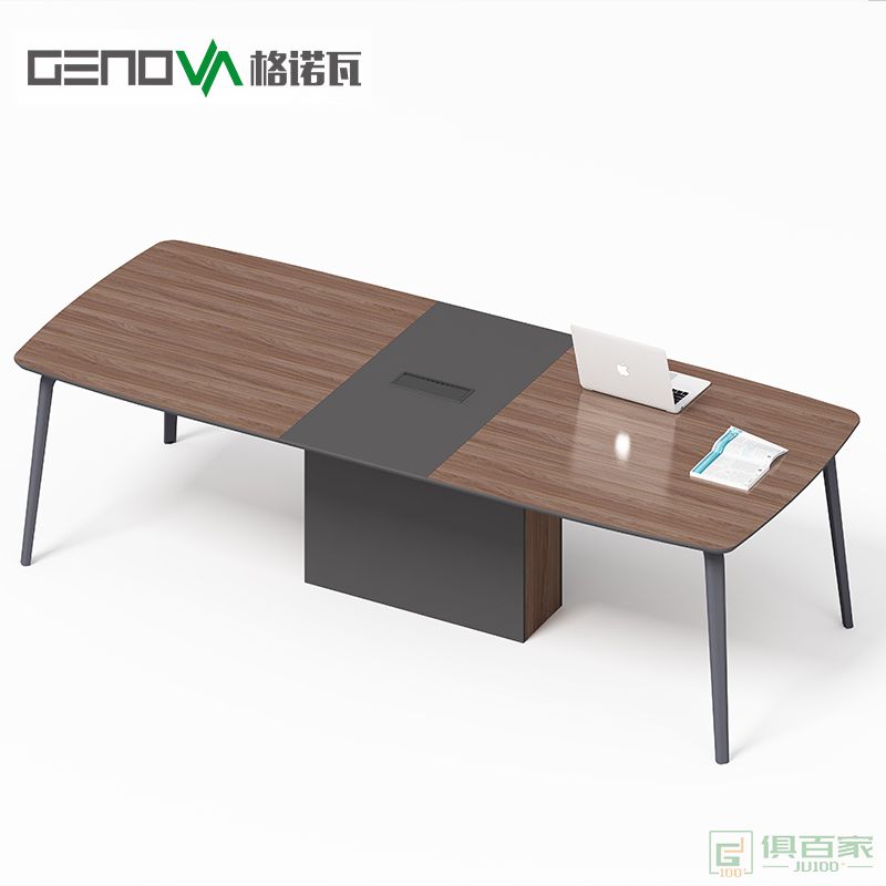格诺瓦板式大型会议桌长桌办公简约现代洽谈培训接待室桌子家具