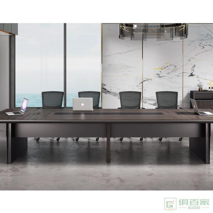 格诺瓦办公桌新款长方形办公家具会议桌长桌简约现代大型洽谈室桌