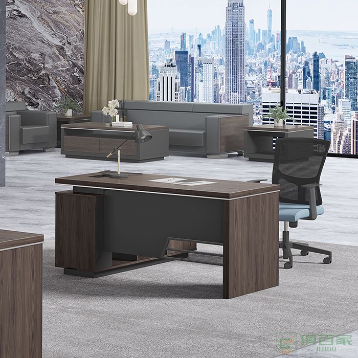格诺瓦办公桌子办公室经理桌简约现代时尚单人小班台家具