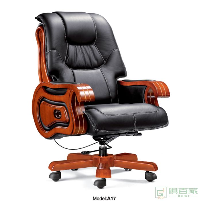 旭东升极简真皮老板办公椅现代电脑椅商务轻奢大班椅总裁椅可躺