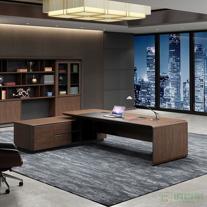 奥特莱斯家具北京系列办公桌老板桌主管总裁办公室大班台简约现代办公家具