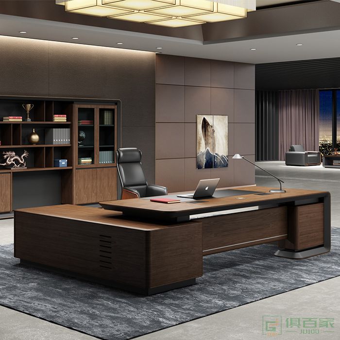奥特莱斯家具北京系列办公桌老板桌主管总裁办公室大班台简约现代办公家具