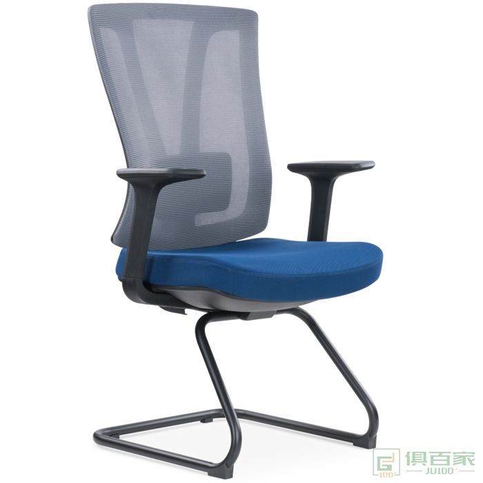 优百丽办公椅简约舒适久坐职员会议弓形网椅凳子靠背电脑椅会议椅