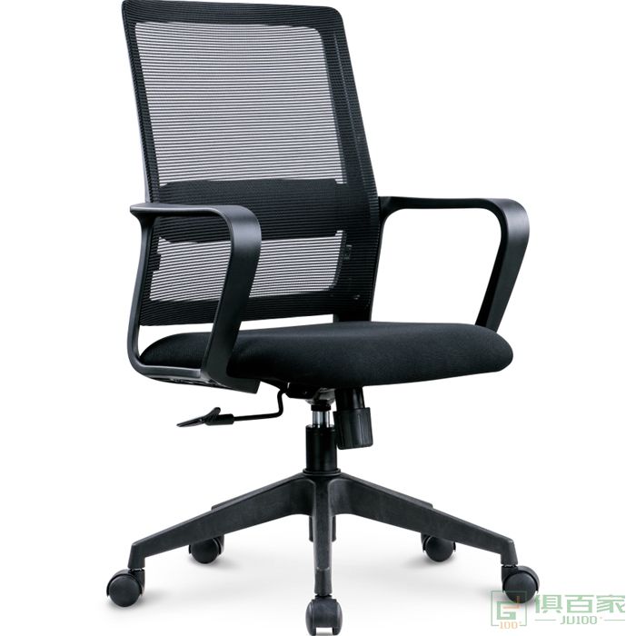 优百丽电脑椅网布现代办公椅简约弓形职员椅员工椅靠背家用升降转椅凳子