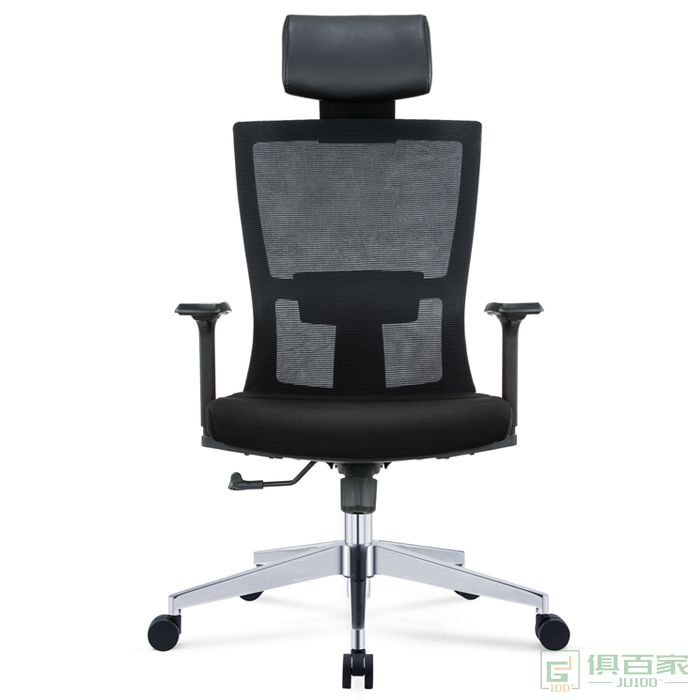 优百丽主管椅电脑椅网布现代办公椅简约弓形靠背家用升降转椅凳子