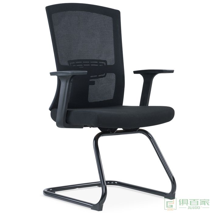 优百丽办公椅简约舒适久坐职员会议椅弓形网椅凳子靠背电脑椅