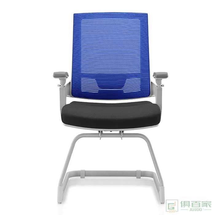 卓铭办公椅简约舒适久坐职员会议弓形网椅凳子靠背会议椅