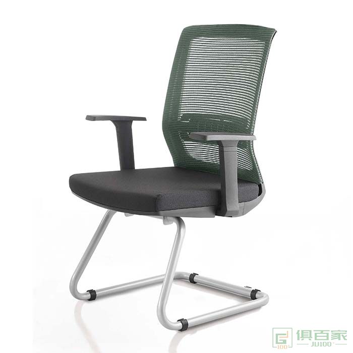 卓铭电脑椅职员靠背椅子舒适办公椅简约网椅转椅弓形会议椅