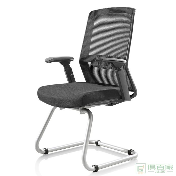 卓铭电脑椅职员靠背椅子舒适办公椅简约网椅转椅弓形会议椅