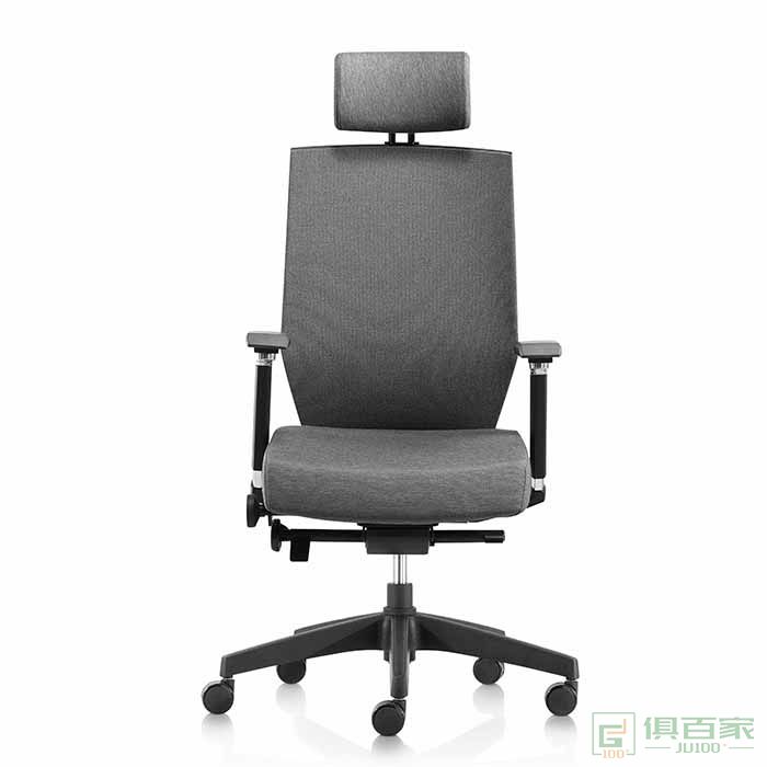 卓铭办公椅带头枕靠背网布经理椅人体工学电脑椅简约舒适久坐家用会议主管椅
