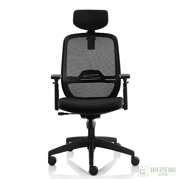 卓铭办公椅带头枕靠背网布经理椅人体工学电脑椅简约舒适久坐家用会议主管椅