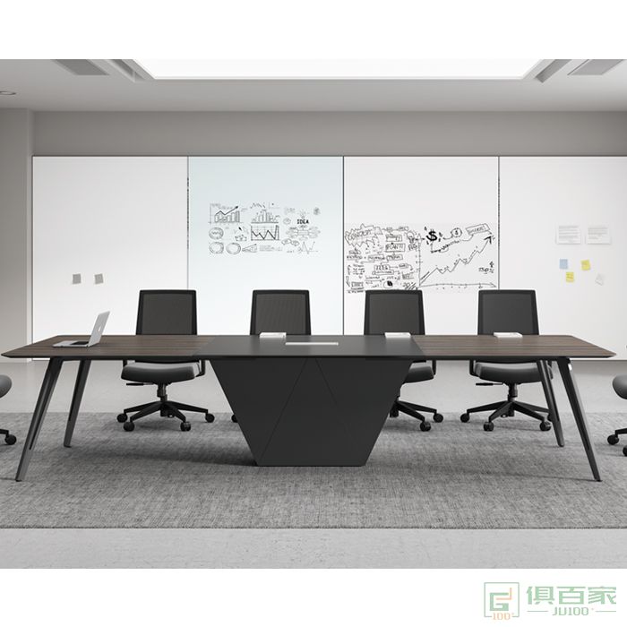 沃盛办公桌新款长方形办公家具会议桌长桌简约现代大型洽谈室桌