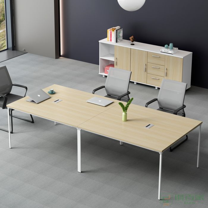 海沃氏办公桌新款长方形办公家具会议桌长桌简约现代大型洽谈室桌