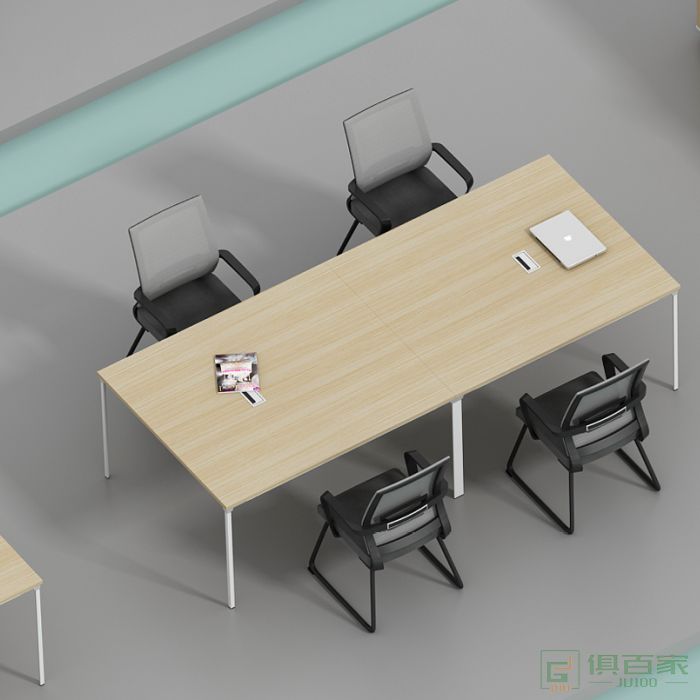 海沃氏办公桌新款长方形办公家具会议桌长桌简约现代大型洽谈室桌