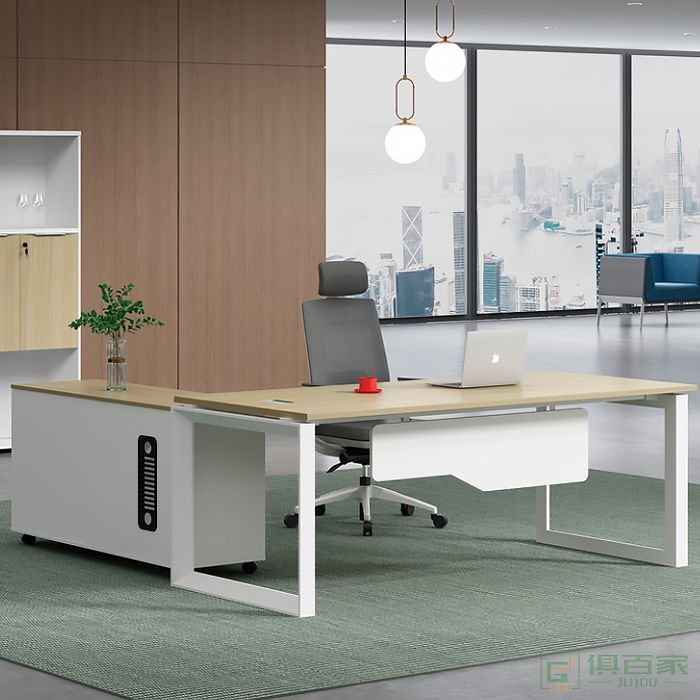 海沃氏老板桌总裁桌经理桌主管大班台办公桌椅子组合简约现代办公室单人桌
