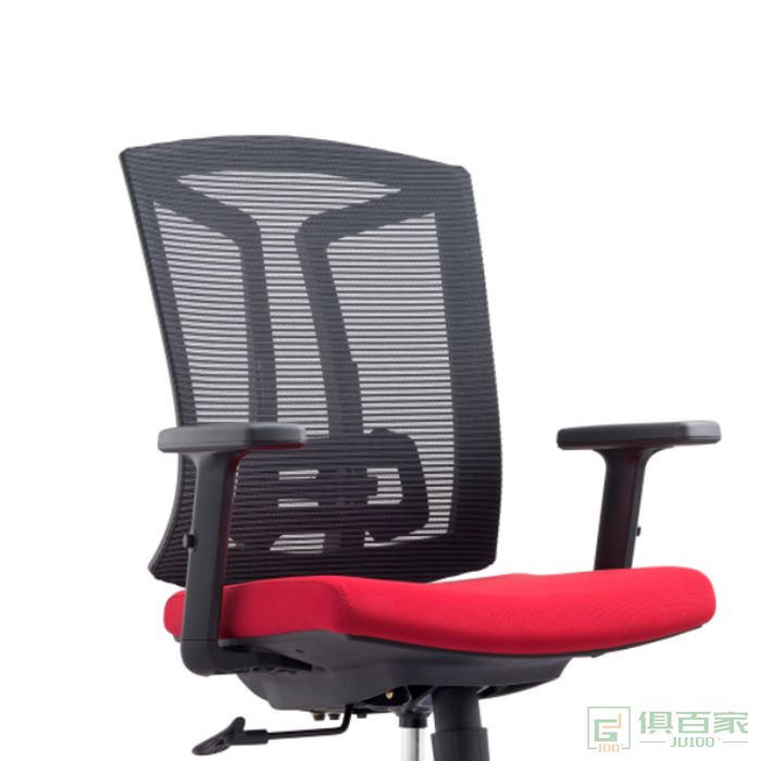 博耐电脑椅 家用转椅 时尚办公椅 网布椅职员椅人体工学弓形椅子