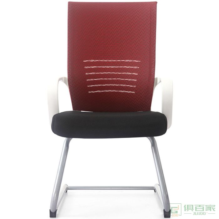 新之越弓形办公椅电脑椅网布职员会议椅简约现代工学棋牌麻将椅