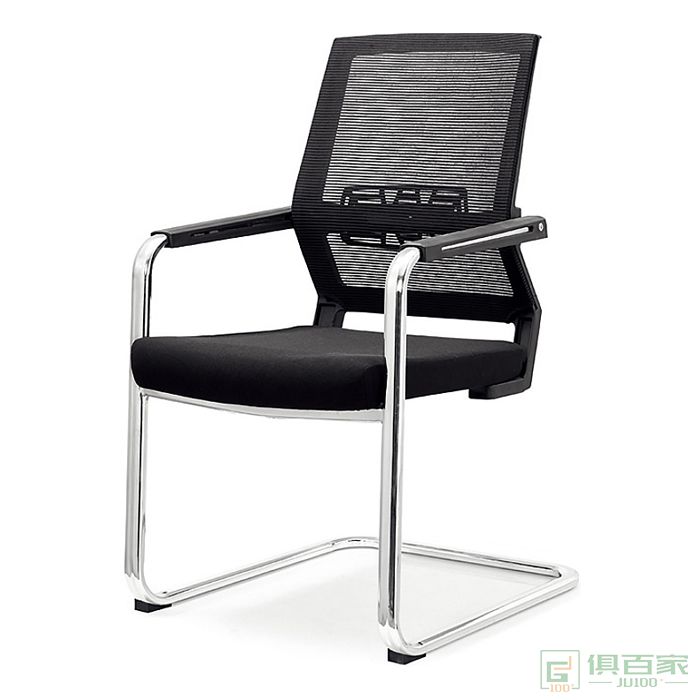 新越办公椅舒适久坐电脑椅家用会议椅简约棋牌麻将椅人体工学弓形椅子