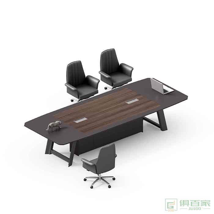 高卓卡维系列会议桌简约现代大型会议室长桌接待长条洽谈桌办公桌