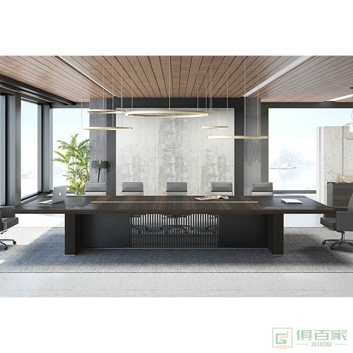 高卓家具博睿系列办公家具办公桌板式长方形大型会议桌长桌简约现代 洽谈桌