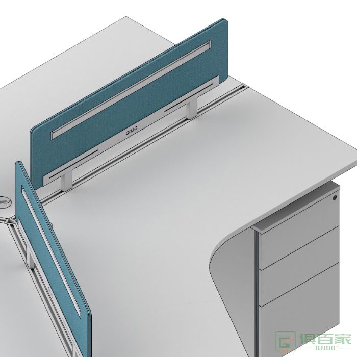 高卓家具卡诺系列屏风员工电脑桌椅组合简约现代工作位职员桌工位三人位