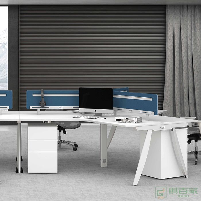 高卓家具卡诺系列办公桌椅组合职员桌工位卡座办公室家具6人位工作台