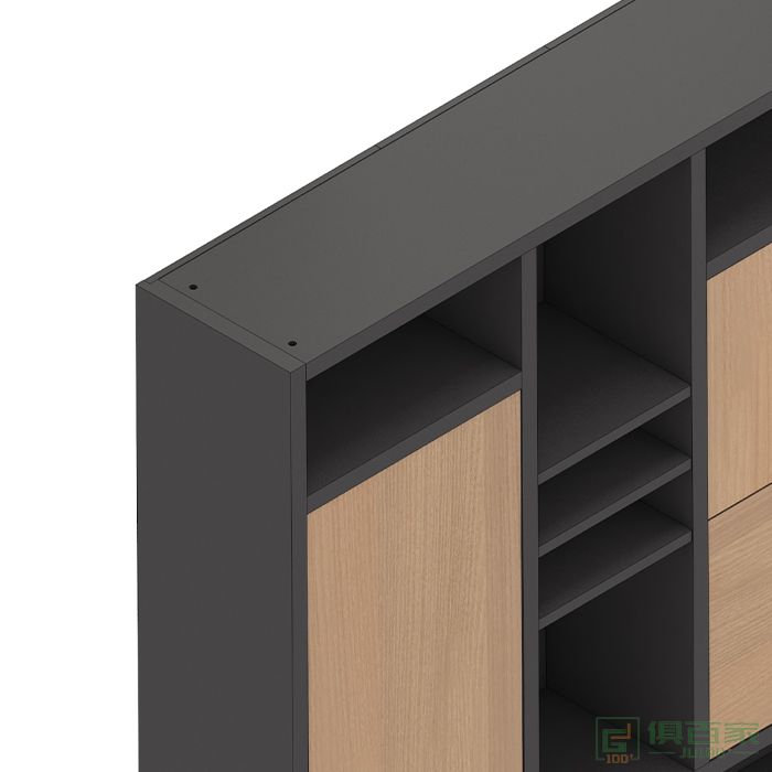 高卓家具卢米系列文件柜木质老板办公室隔断背景柜