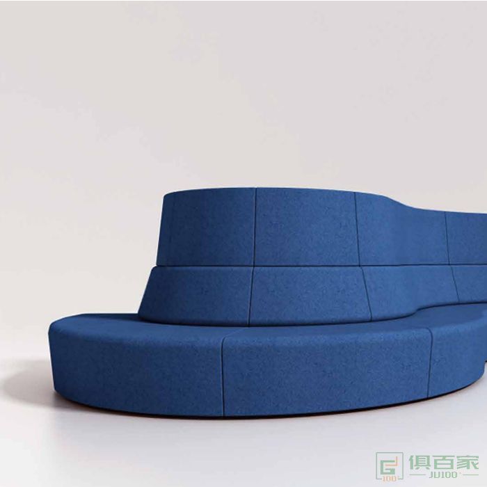 欧美斯家具S型组合高密度海绵休闲布沙发