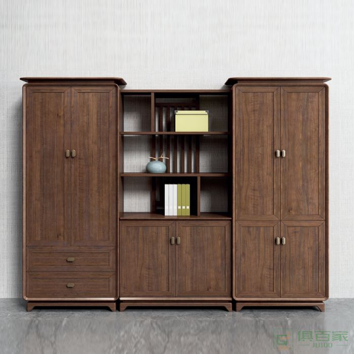  东业家具板木系列办公室文件柜木质办公书柜