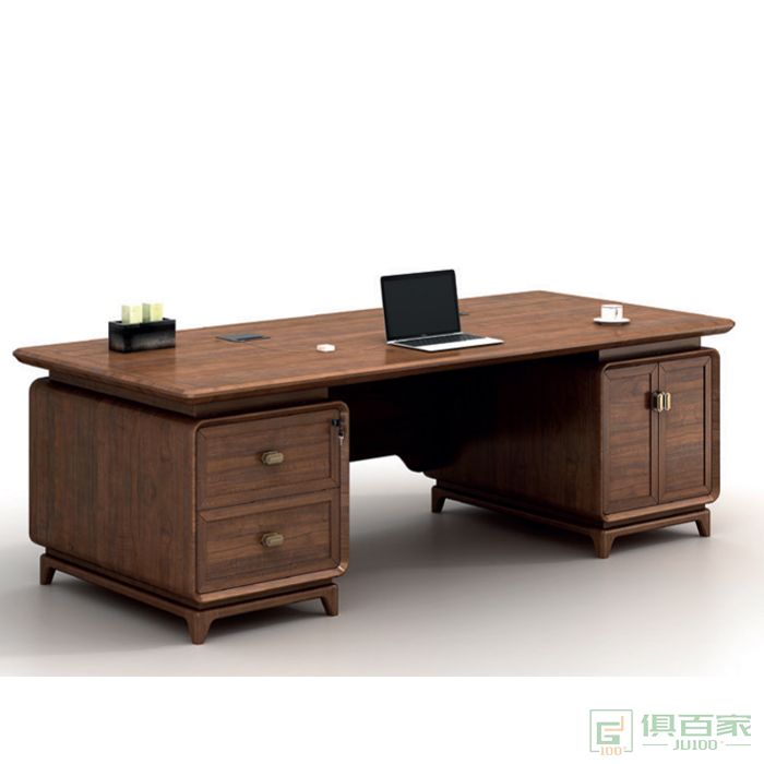 东业家具板木系列总裁老板桌经理办公室桌大班台