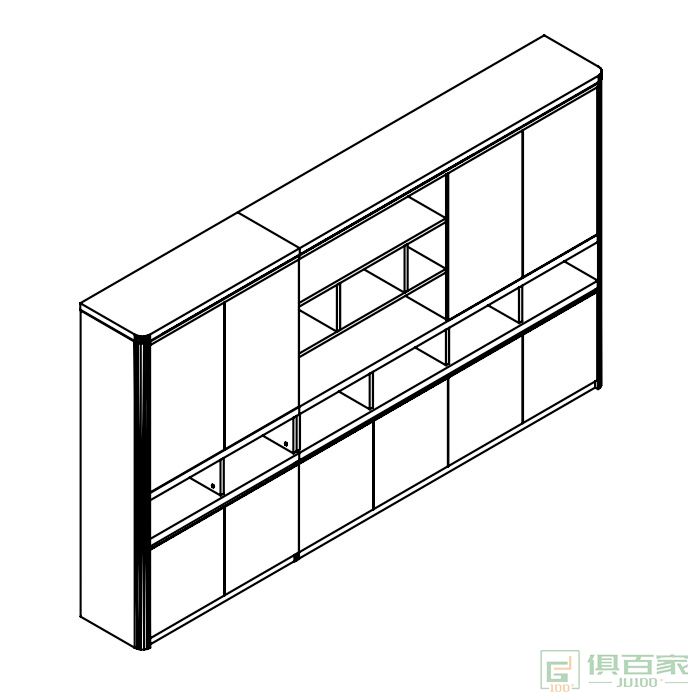东业家具领御系列大型文件柜总裁文件柜