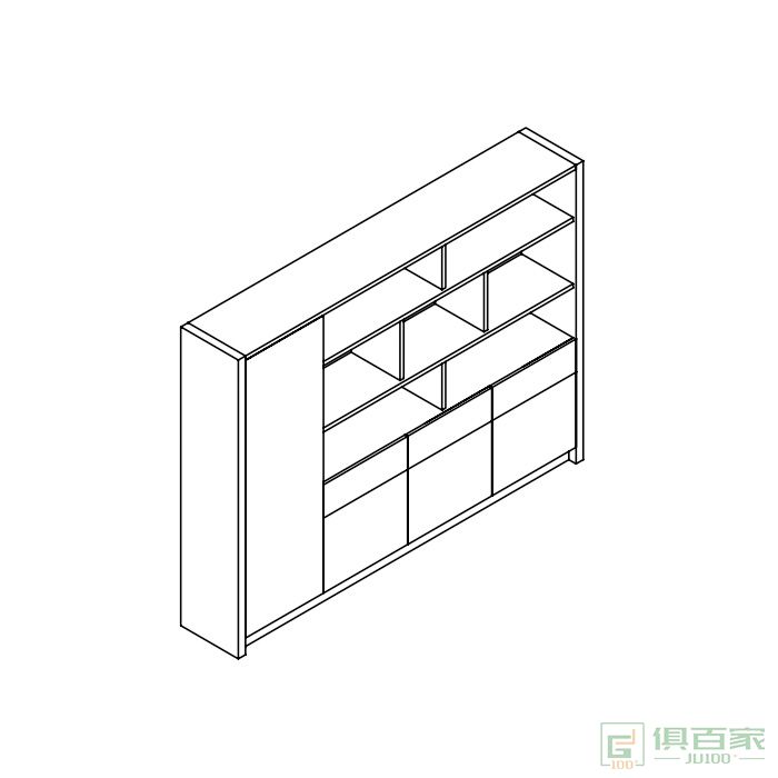 东业家具励志系列小型文件柜经理文件柜