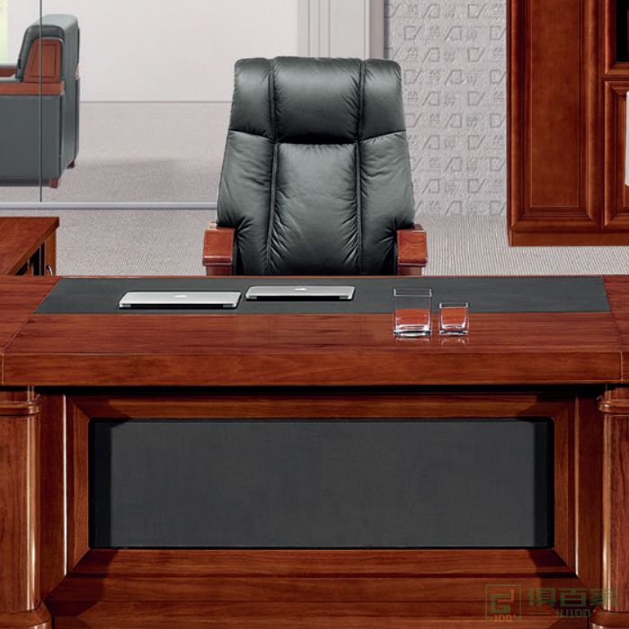 东业家具传统系列总裁桌大班台新中式老板桌单人办公桌