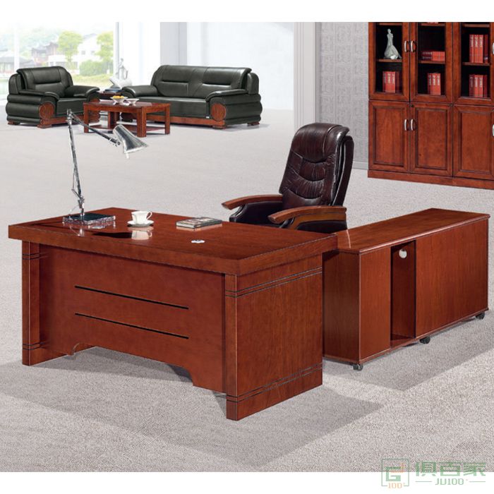 东业家具传统系列办公桌老板桌大班台新中式2米办公家具