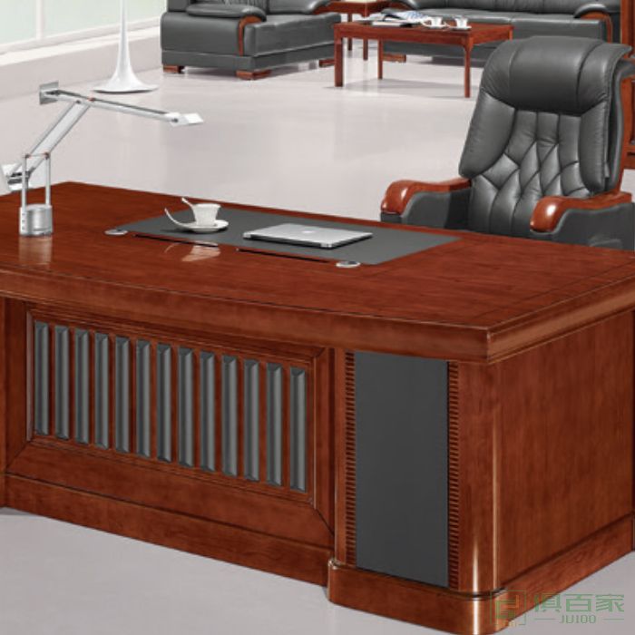 东业家具传统系列大班台总裁桌经理桌椅办公家具