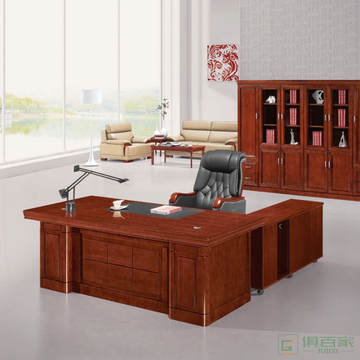东业家具传统系列办公家具烤漆老板桌总裁桌经理主管办公桌大班台