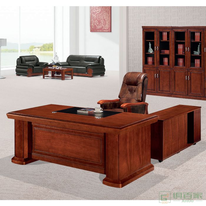 东业家具传统系列办公桌老板桌总裁桌子大班台